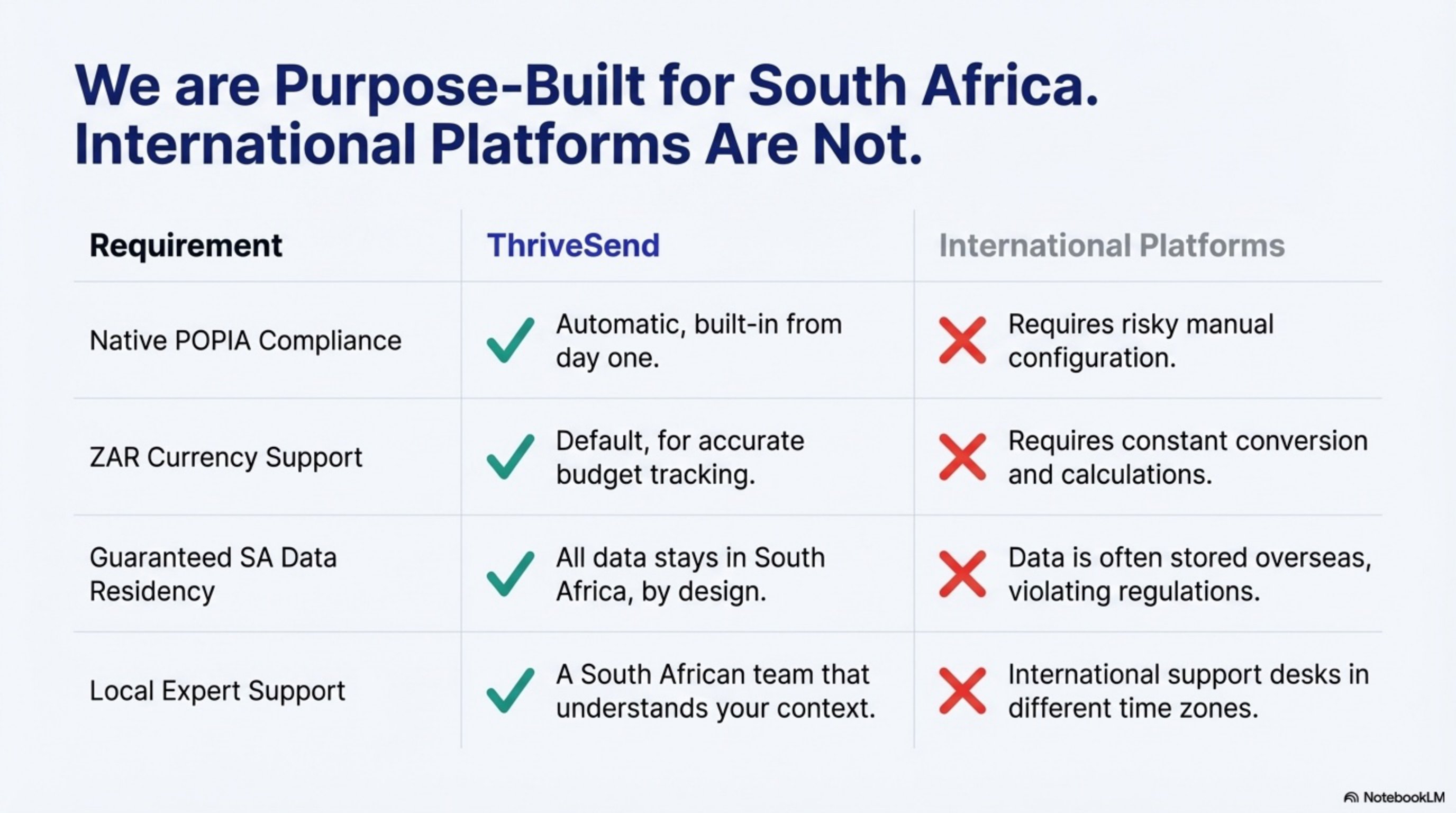South African vs International Platforms Comparison